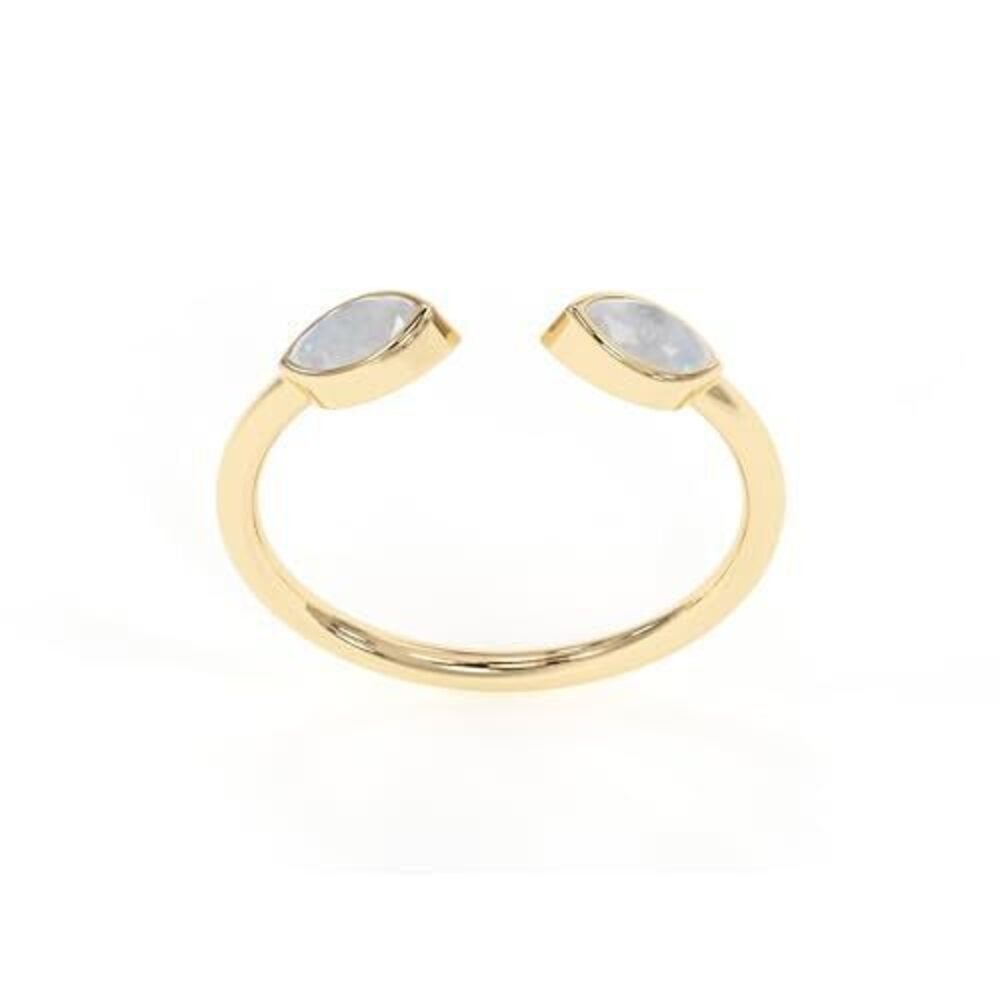 6739 Moonstone Rings, 18K Gold Rings Teen Girls That Don't Tarnish - Real